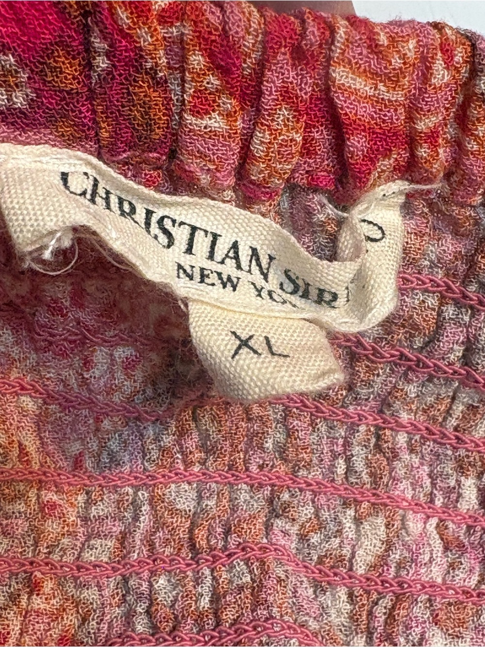 Christian Siriano New York pink paisley mixed-print maxi skirt xl - Picture 12 of 12